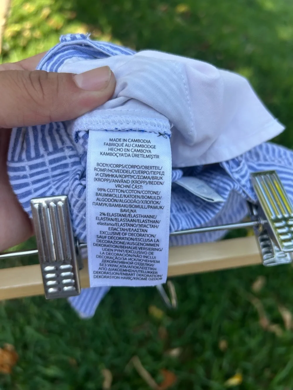 Ralph Lauren Blue and White Striped Baby/Toddler Pants